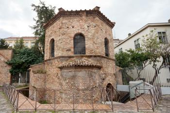antique Arian Baptistery at via d'ariani in Ravenna, Italy