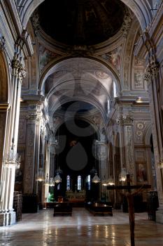 FERRARA, ITALY - NOVEMBER 6: nave of Duomo di Ferraral. The cathedral was consecrated in 1135; in Ferrara, Italy on November 6, 2012
