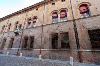 Palazzo Giulio d'Este now is the seat of Prefettura, the police of Ferrara, Italy