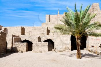 courtyard of medieval Mamluks fort in Aqaba, Jordan