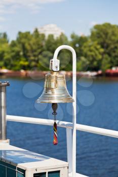 ship's bell on river vessel