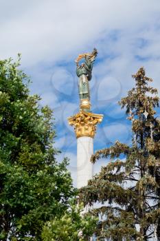 ukrainian Monument to Berehynia in Kiev, Ukraine