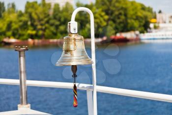 ship's bell on river vessel
