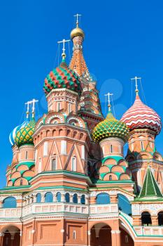 domes of Saint Basil's Cathedral in Moscow,
