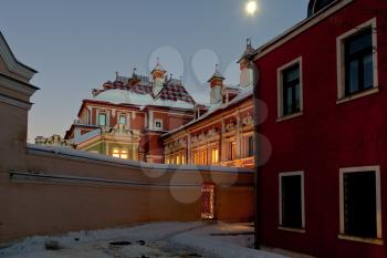 Volkov-Yusupov Palace in Moscow, Russia, at winter night
