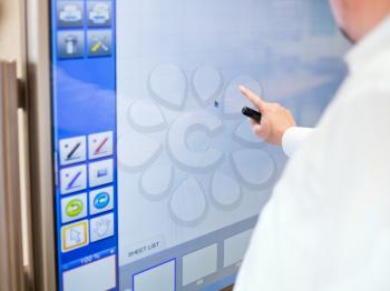 working with touch-sensitive wall board