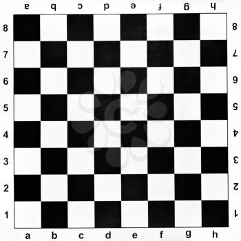 black and white checks of vinyl chessboard