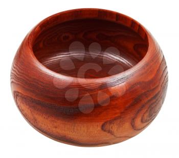 Wild Chinese Jujube Date Wood bowl isolated on white background