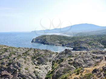 coastline of Mediterranean Sea in Cap de Creus natural park in Catalonia, Costa Brava, Spain