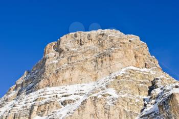 rock in Dolomites mountain in Val Gardena, Italy