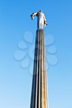 Yuri Gagarin monument on Gagarin Square in Moscow