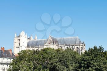 view of Cathedral of St. Peter and St. Paul, Nantes, France
