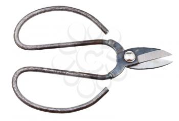 retro sewing shears isolated on white background