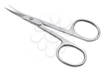 pair of manicure scissors isolated on white background