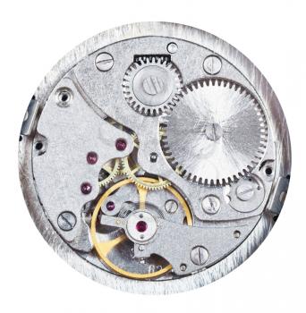 round mechanic clockwork isolated on white background
