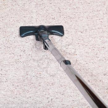 carpeting cleaning with a hoover at home