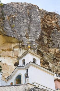 rock and Saint Uspensky Cave Monastery (Assumption Monastery of the Caves), Crimea