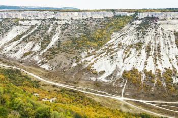 gorge ashlama dere in Crimean mountains in autumn