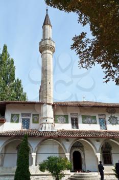 The Big Khan Mosque in Khan's Palace (Hansaray) in Bakhchisaray, Crimea