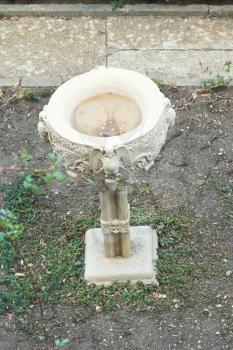 marble bowl in garden of Livadia Palace, Crimea