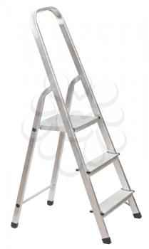 short folding ladder isolated on white background