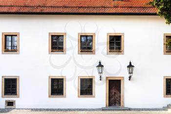 travel to Bratislava city - white facade of old house in Bratislava castle