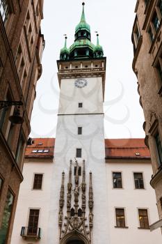 travel to Brno city - old Town Hall (Stara Radnice) tower in Brno old town, Czech