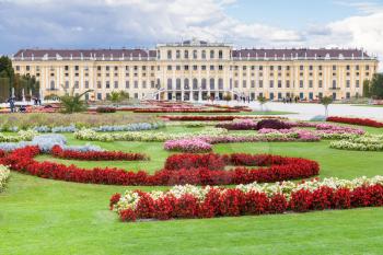travel to Vienna city - garden Schloss Schonbrunn palace, Vienna, Austria