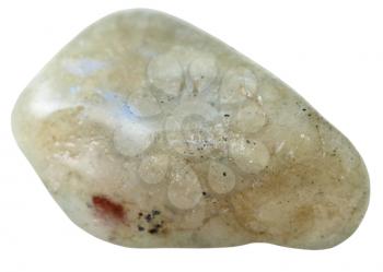 natural mineral gem stone - Labradorite gemstone isolated on white background close up