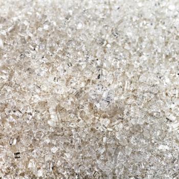 square food background - crystals of sugar close up