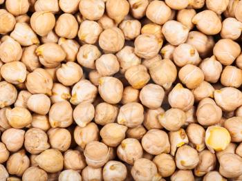 food background - raw white chick peas