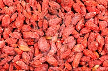food background - dried red goji berries