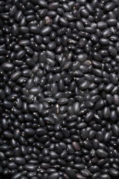 food background - many raw Black beans