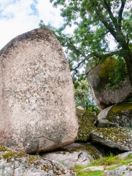 rocks of beglik tash - ancient thracian sanctuary megaliths near primorsko town, Bulgaria