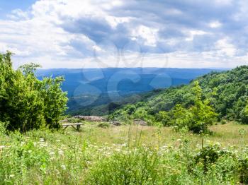 viewpoint in Bulgarian Strandzha mountain, Bulgaria