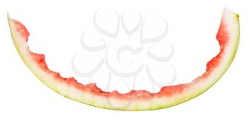 one watermelon rind isolated on white background