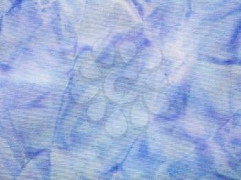 textile background - abstract blue colored silk batik