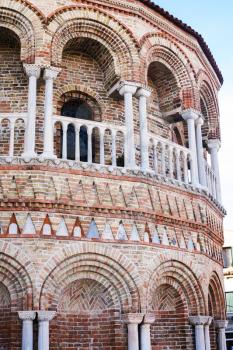 Santa Maria e San Donato Church in Murano, Venice. The church is one of the oldest in the Venetian lagoon. It was originally built in the 7th century