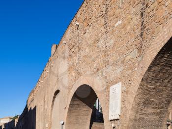 travel to Italy - Passetto di Borgo passage between Vatican city and Castle of St Angel in Rome