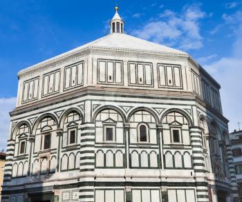 travel to Italy - Florence Baptistery (Battistero di San Giovanni, Baptistery of Saint John) in Florence city