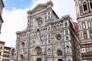 travel to Italy - Duomo Cathedral Santa Maria del Fiore in Florence city after rain