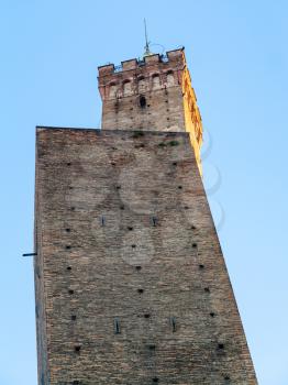 travel to Italy - Two Towers (Due Torri) symbol of Bologna city