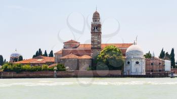 travel to Italy - view of San Michele island in Venice city