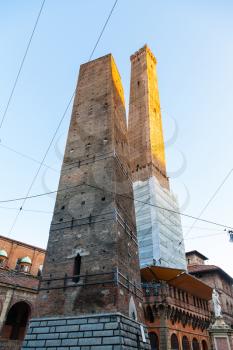 travel to Italy - Two Towers (Asinelli and Garisenda) in Bologna city