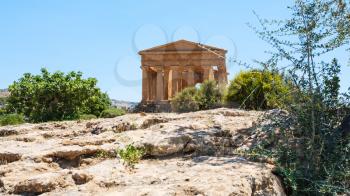 travel to Italy - Valley of the Temples with Temple of peace (Tempio della Concordia) in Agrigento, Sicily