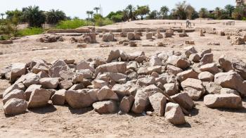 Travel to Middle East country Kingdom of Jordan - excavations of medieval Islamic town Ayla in Aqaba city