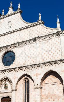 travel to Italy - facade of in Duomo Cathedral in Vicenza city