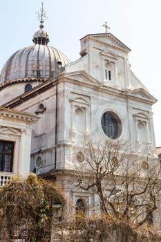travel to Italy - Church of San Giorgio dei Greci in Venice city in spring