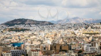 travel to Greece - panoramic view of Athens city from Acropolis