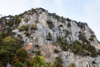 travel to Crimea - view of Ay Nicola mountain in Oreanda district in autumn